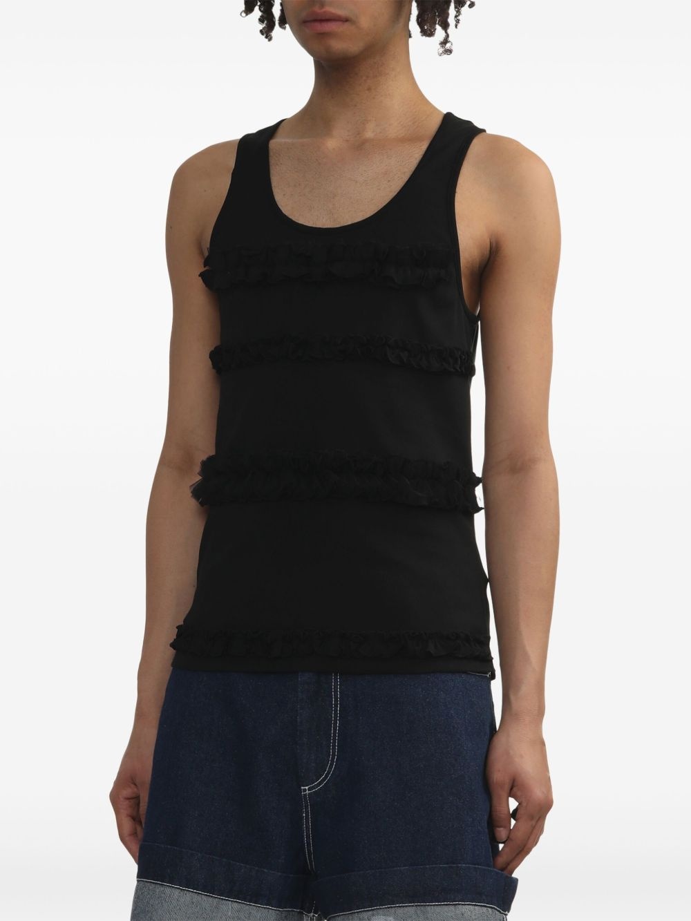 ruffled tank top - 3