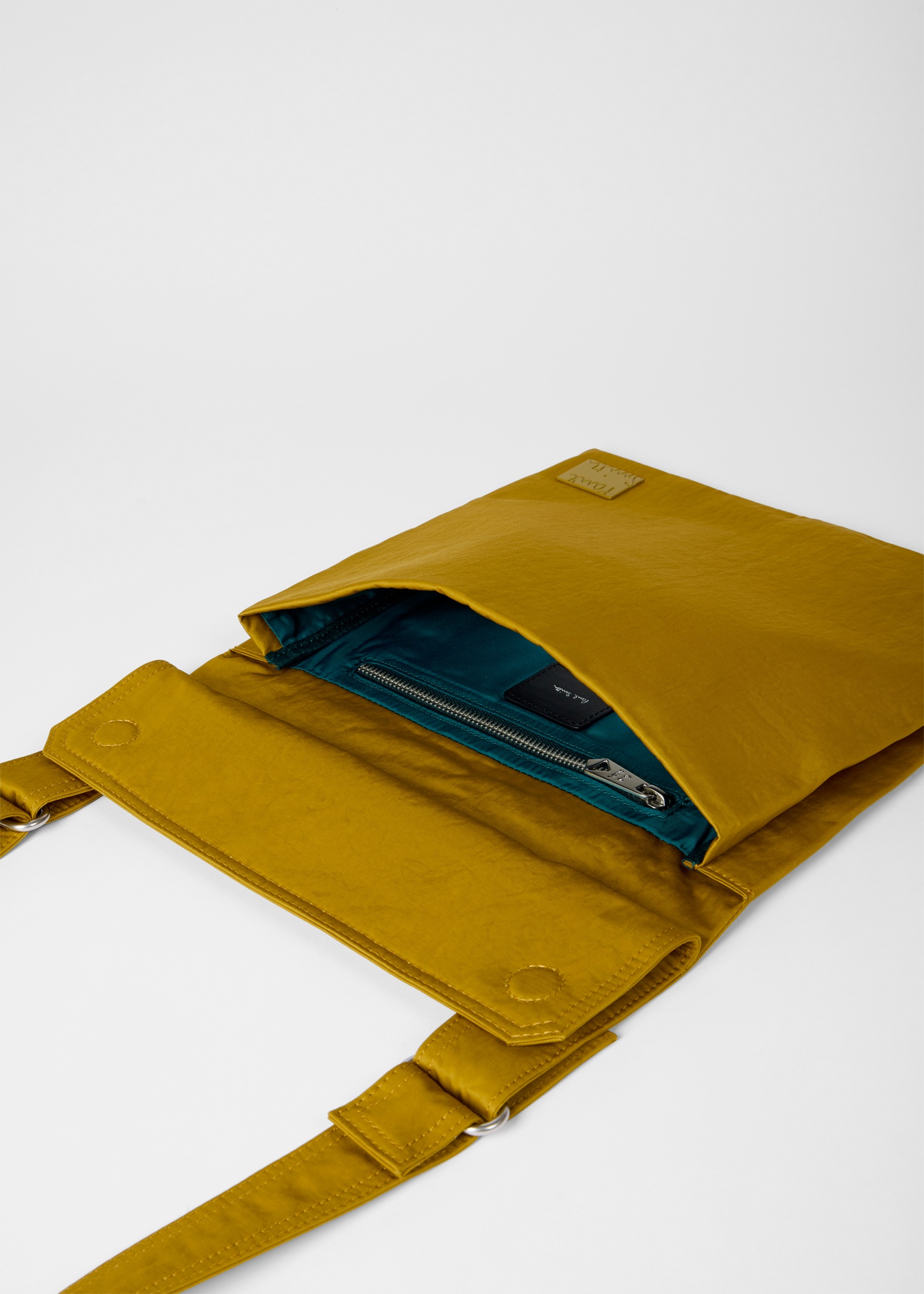 Mustard Cross-Body Satchel Bag - 5