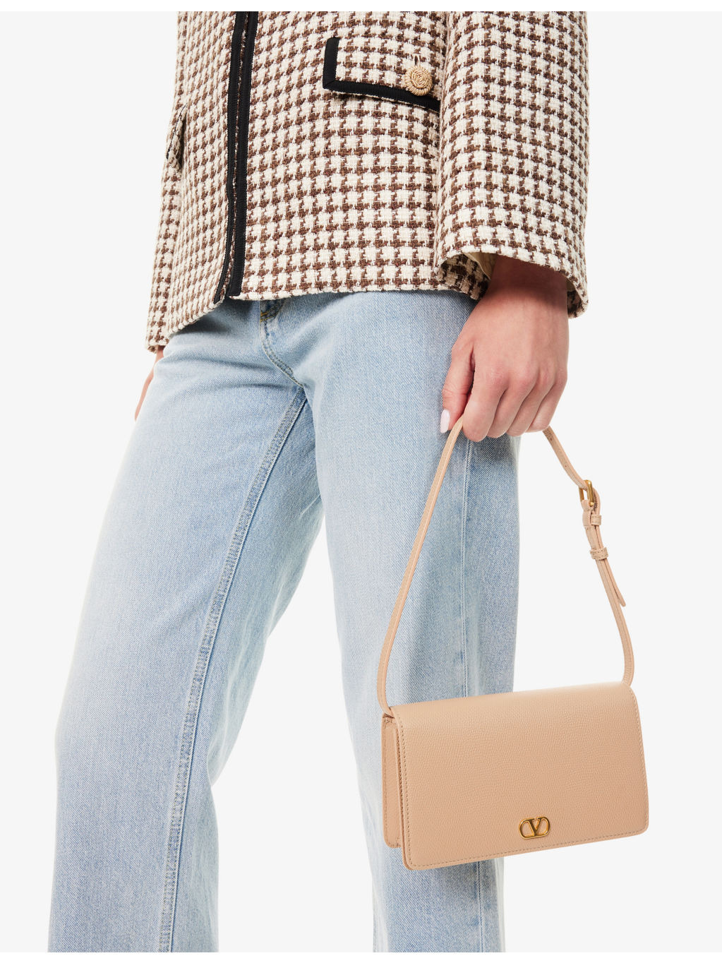 VLogo Signature Leather Mini Shoulder Bag - 2
