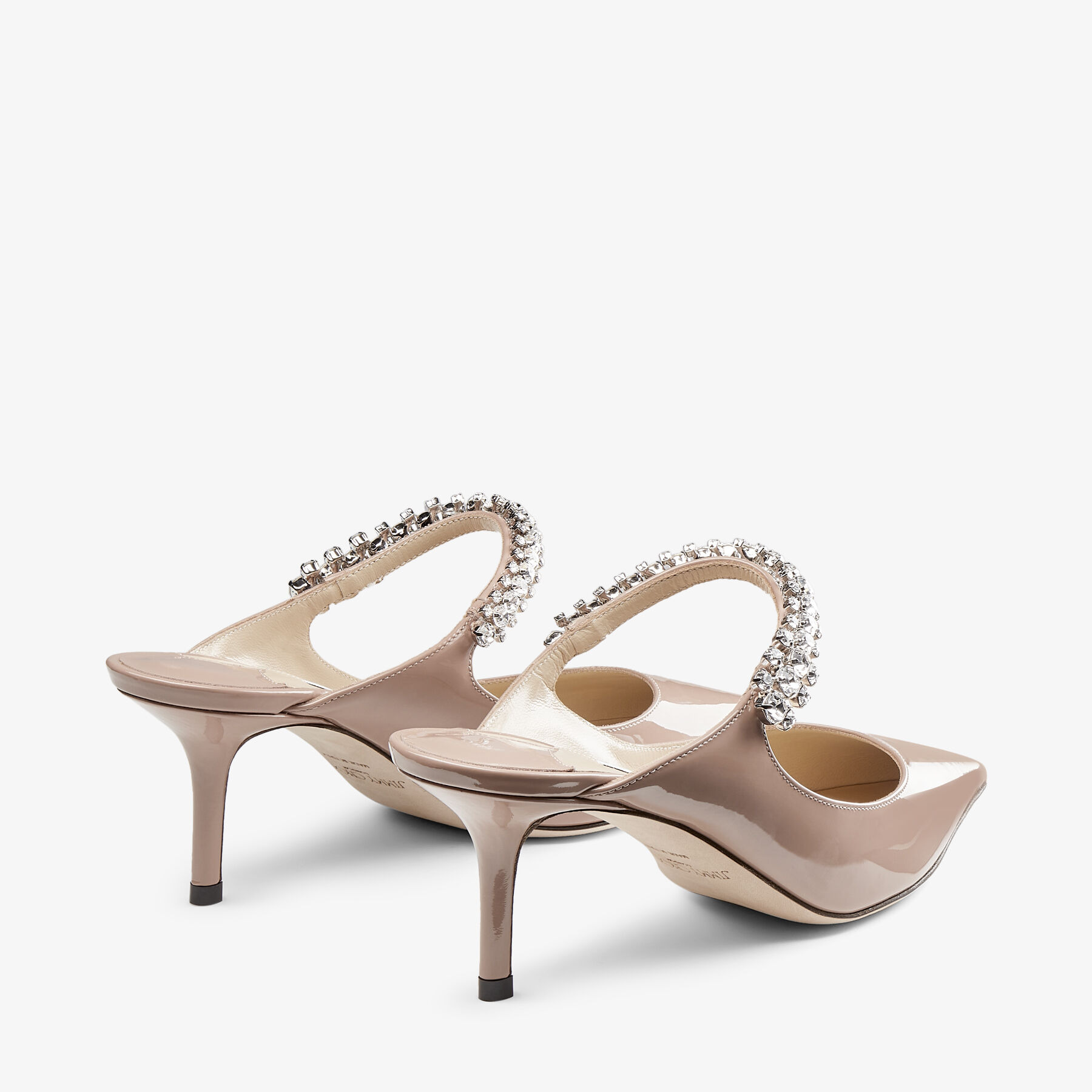 Bing 65
Ballet Pink Patent Leather Mules with Crystal Strap - 5