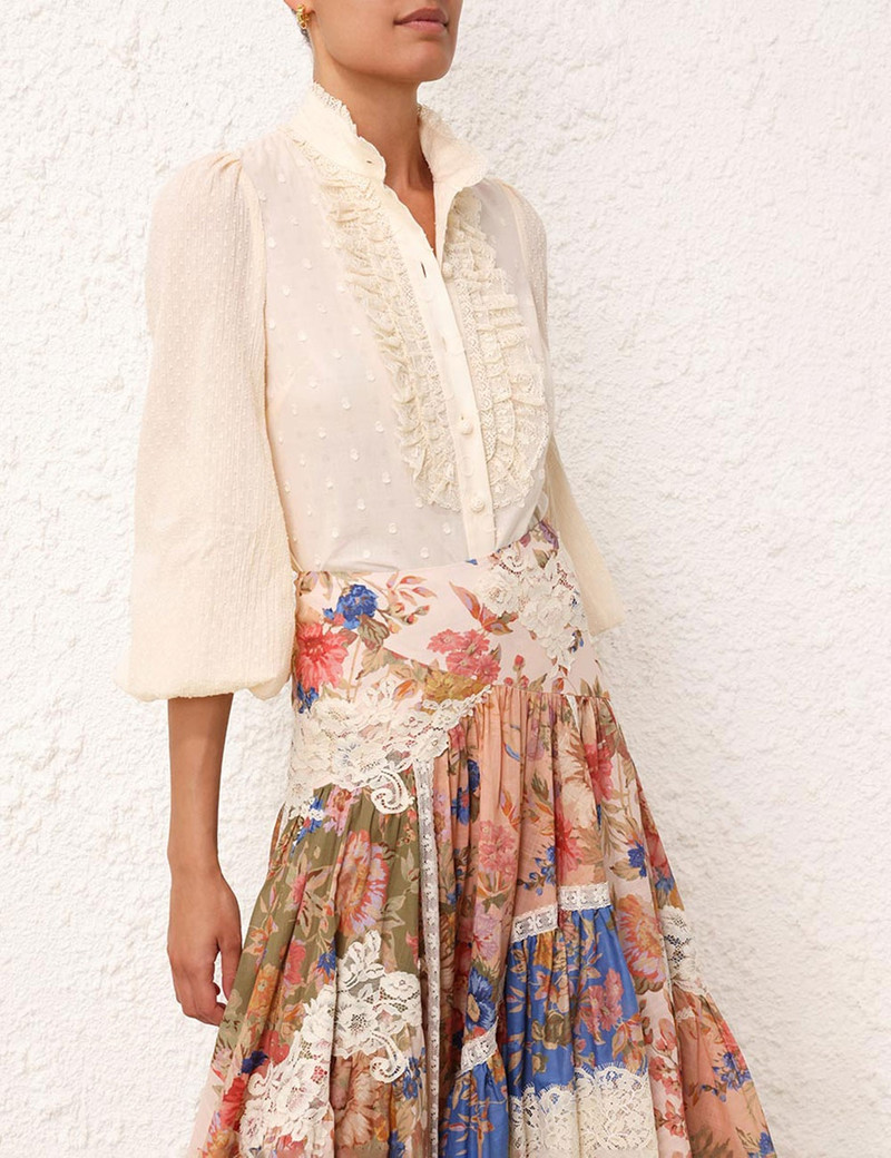 Zimmermann AUGUST LONG SLEEVE BLOUSE outlook