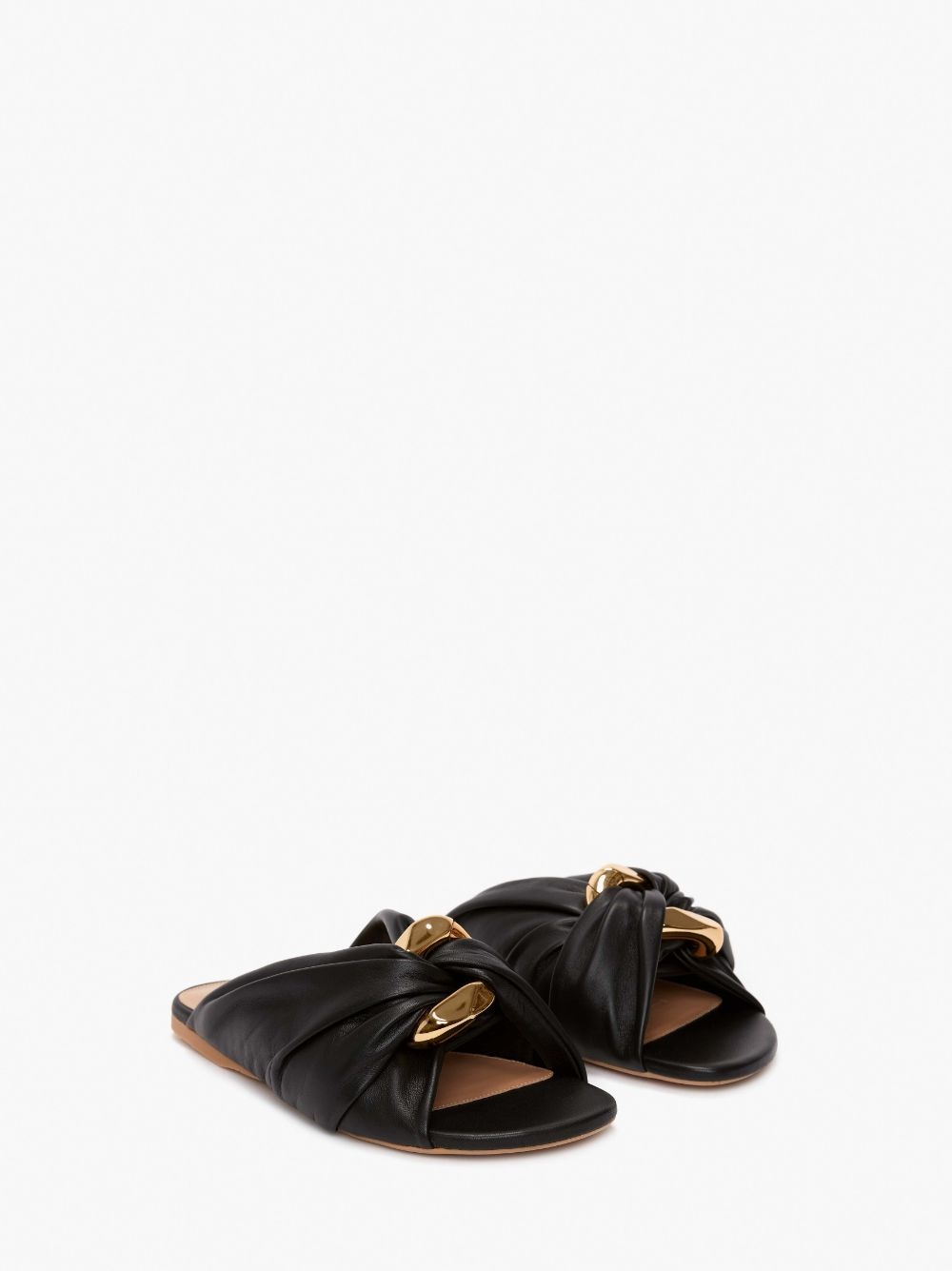CORNER LEATHER FLATS - 2