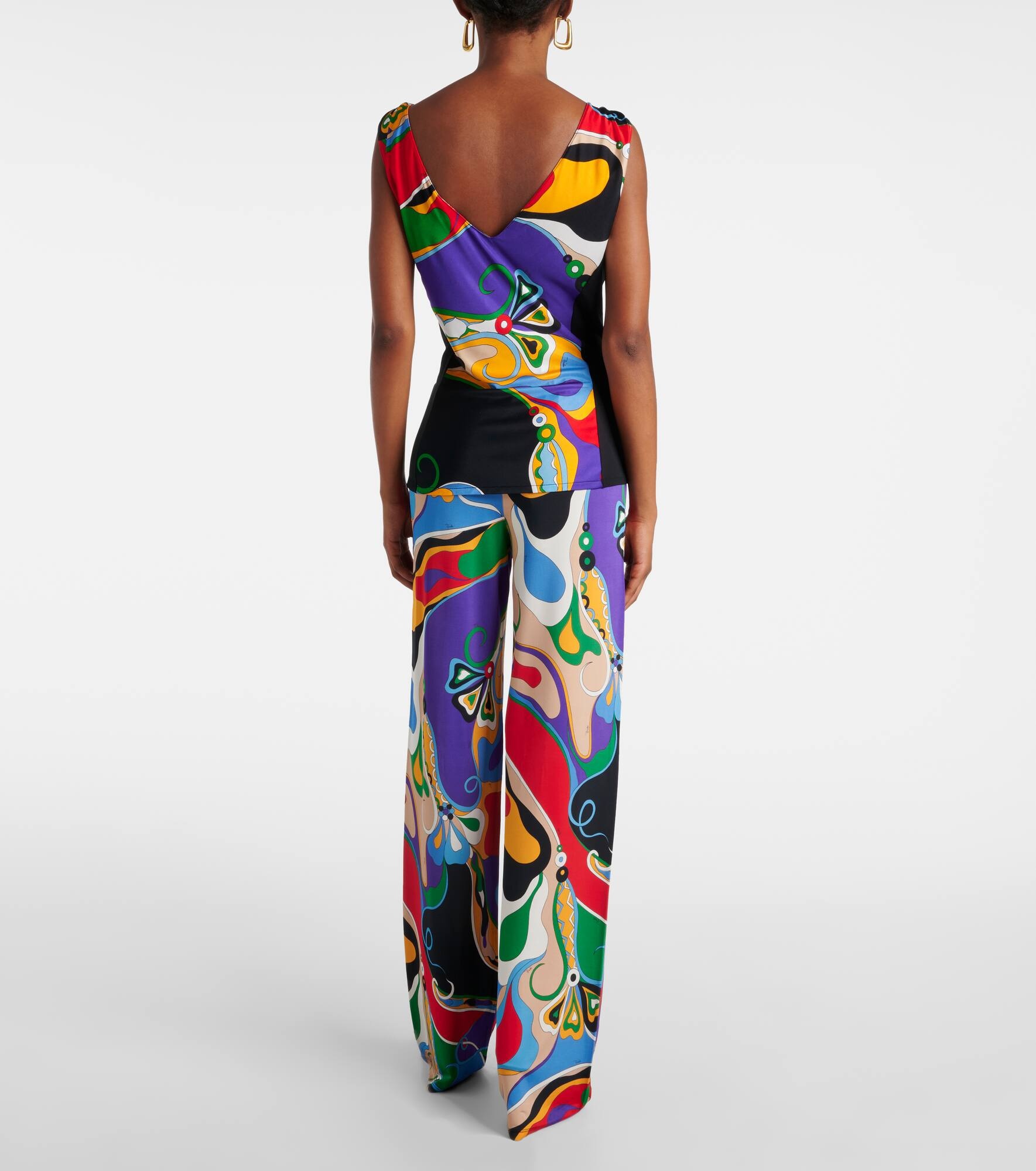 Orchidee tie-neck top - 3
