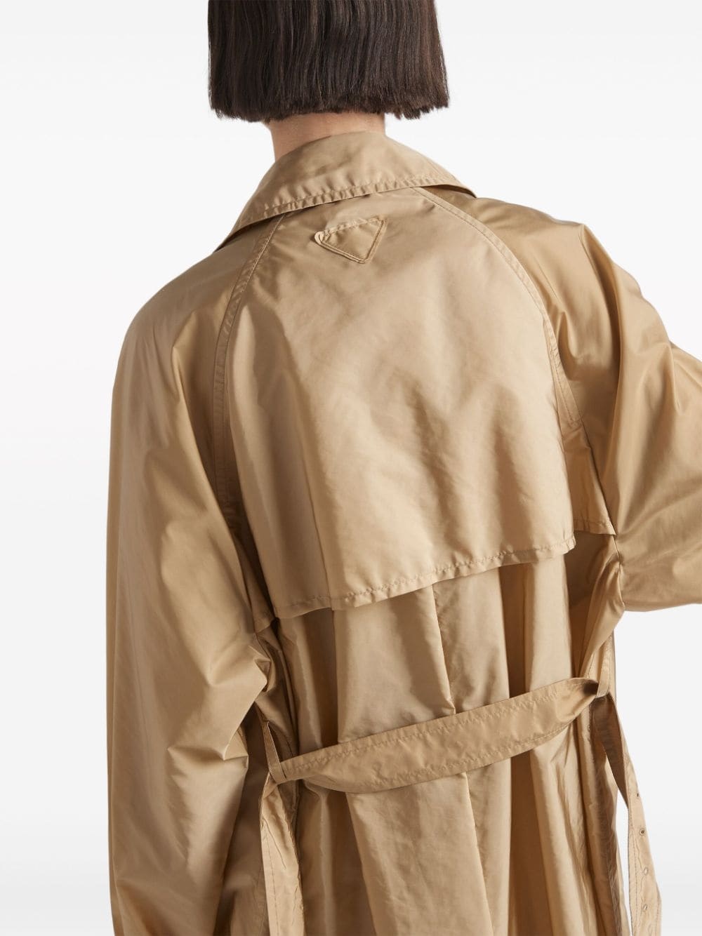 Re-Nylon belted trench coat - 5
