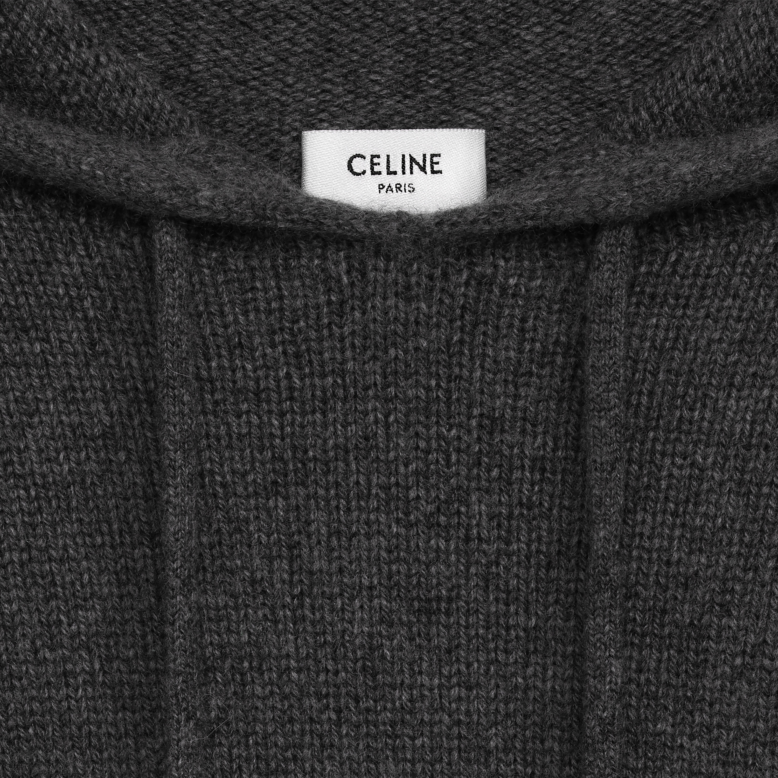 SWEATER WITH HOOD IN ICONIC CASHMERE - 3