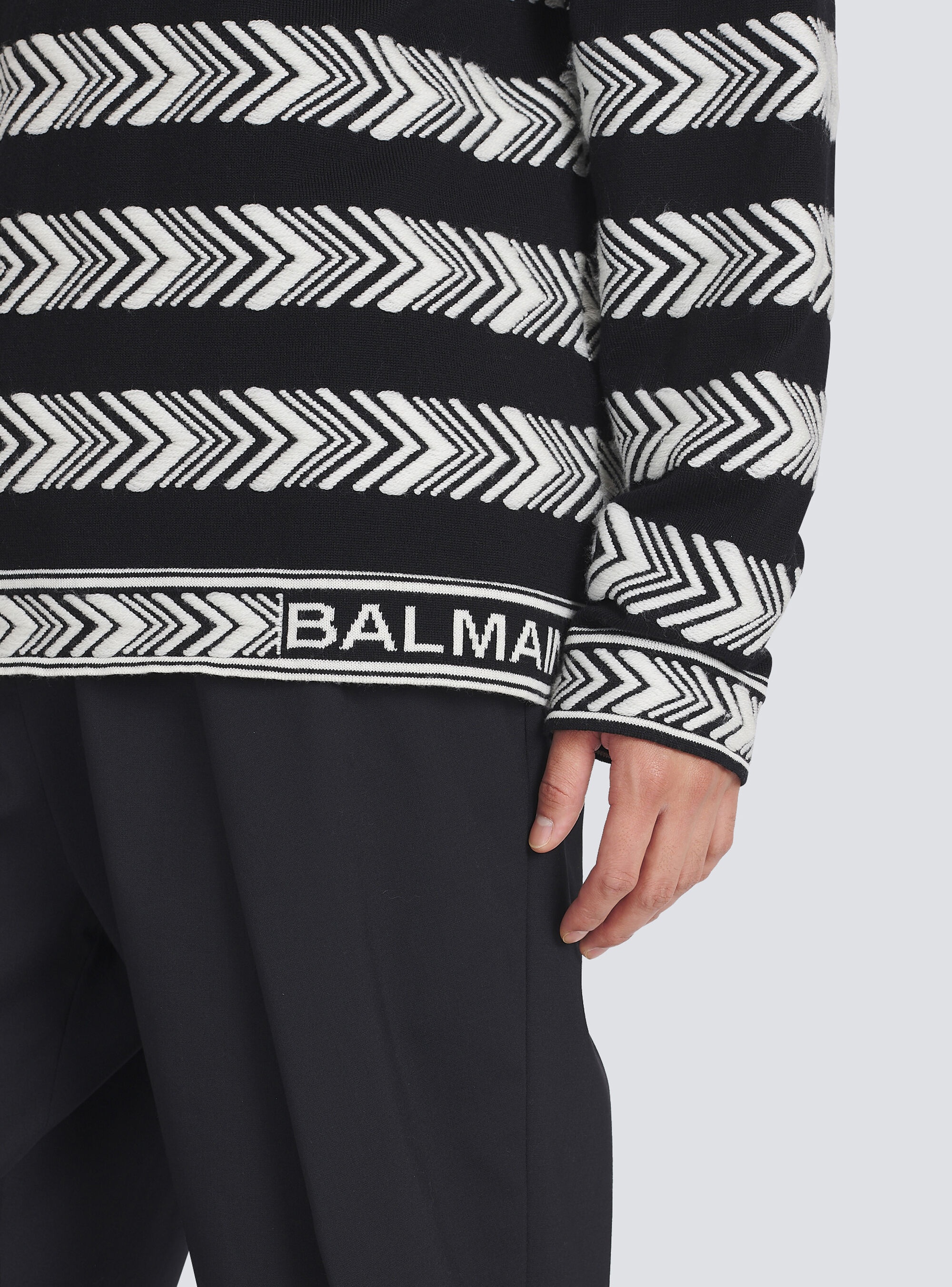 Chevron wool sweater - 9