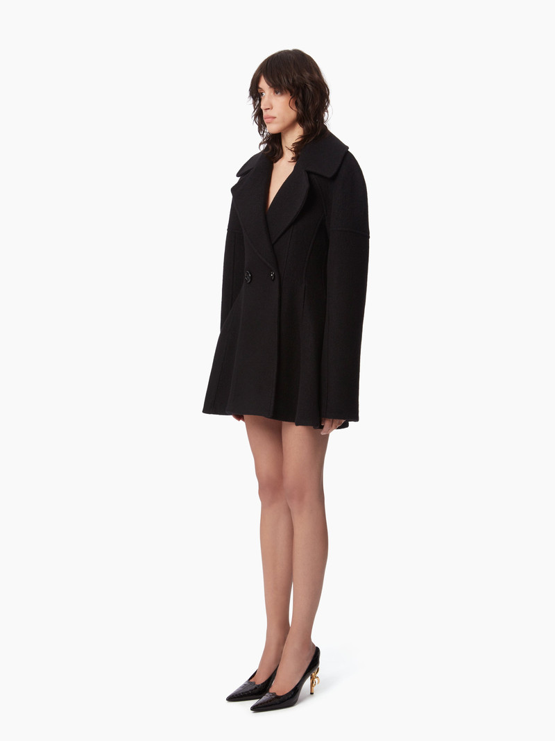 NINA RICCI CINCHED WAIST COAT IN WOOL outlook