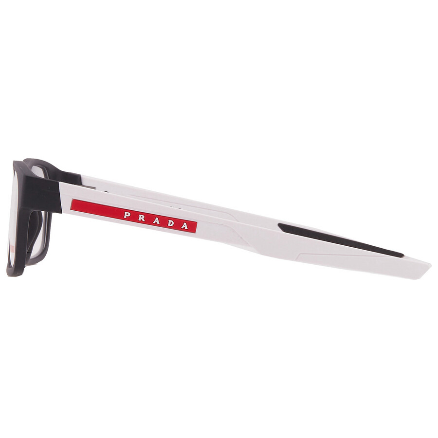Prada Linea Rossa Demo Rectangular Men's Eyeglasses PS 08OV 14Q1O1 57 - 4