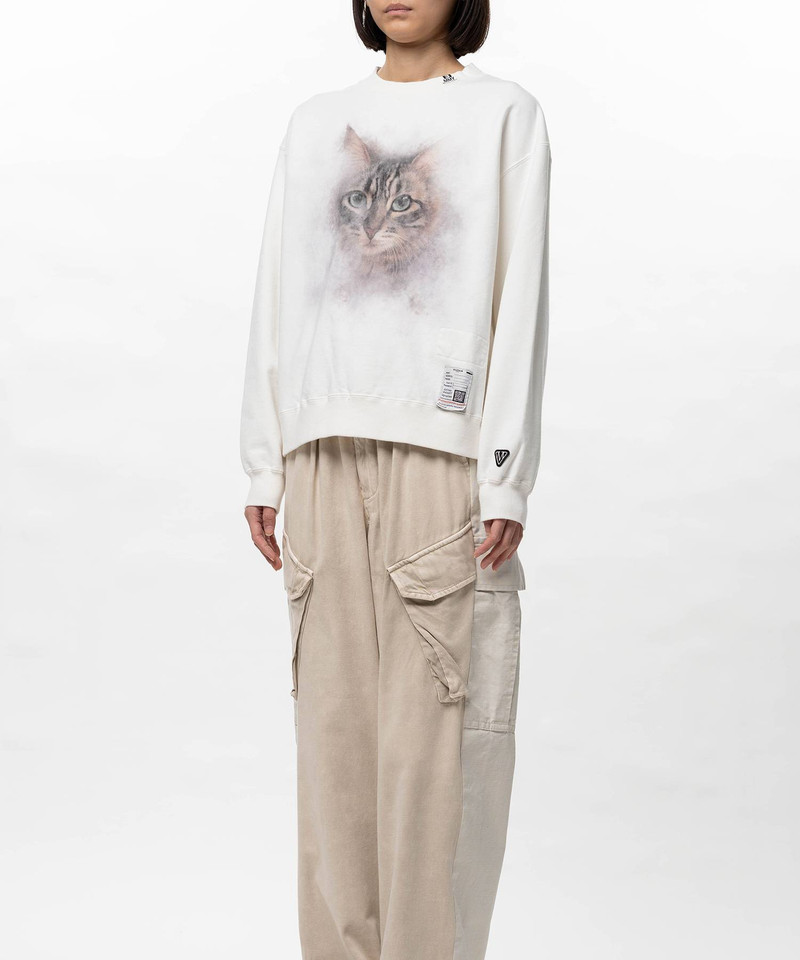 Cat Printed Sweatshirt 8