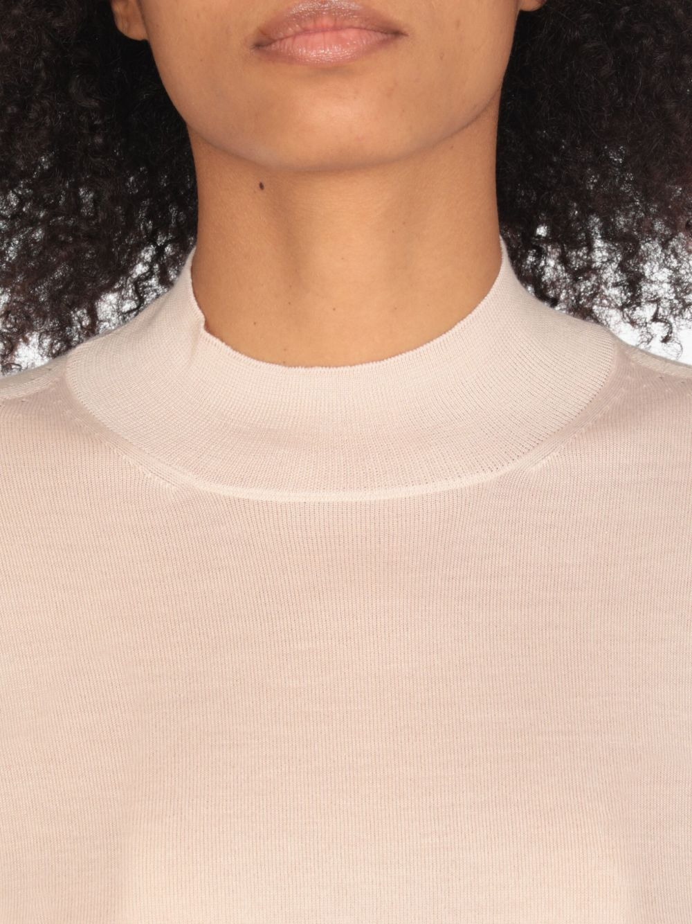 high-neck short-sleeves sweater - 5