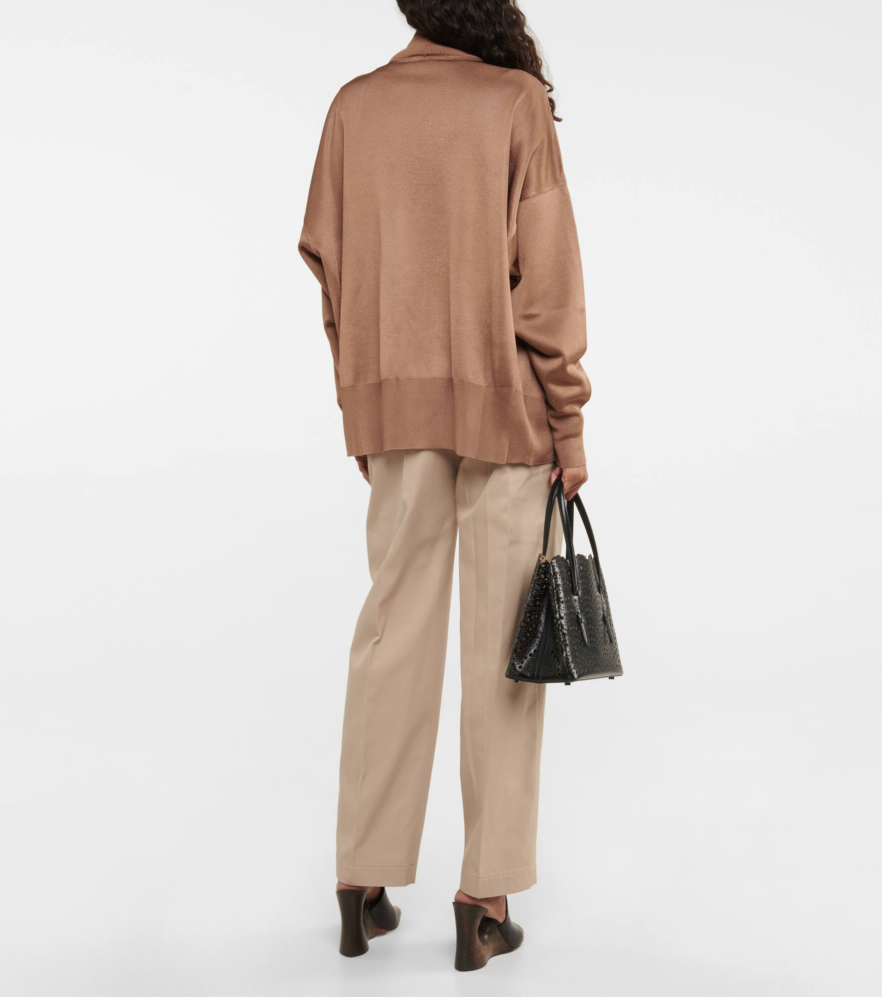 Oversized metallic cardigan - 3