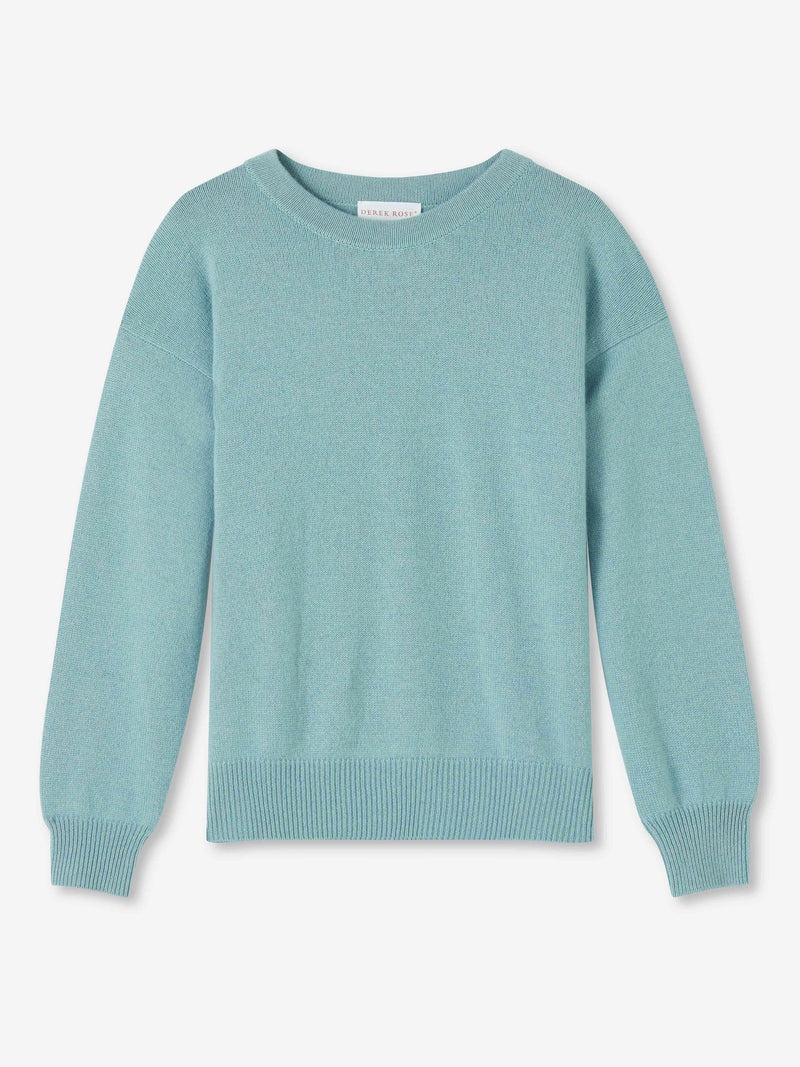 Women's Relaxed Sweater Daphne Cashmere Sea Foam Green - 1