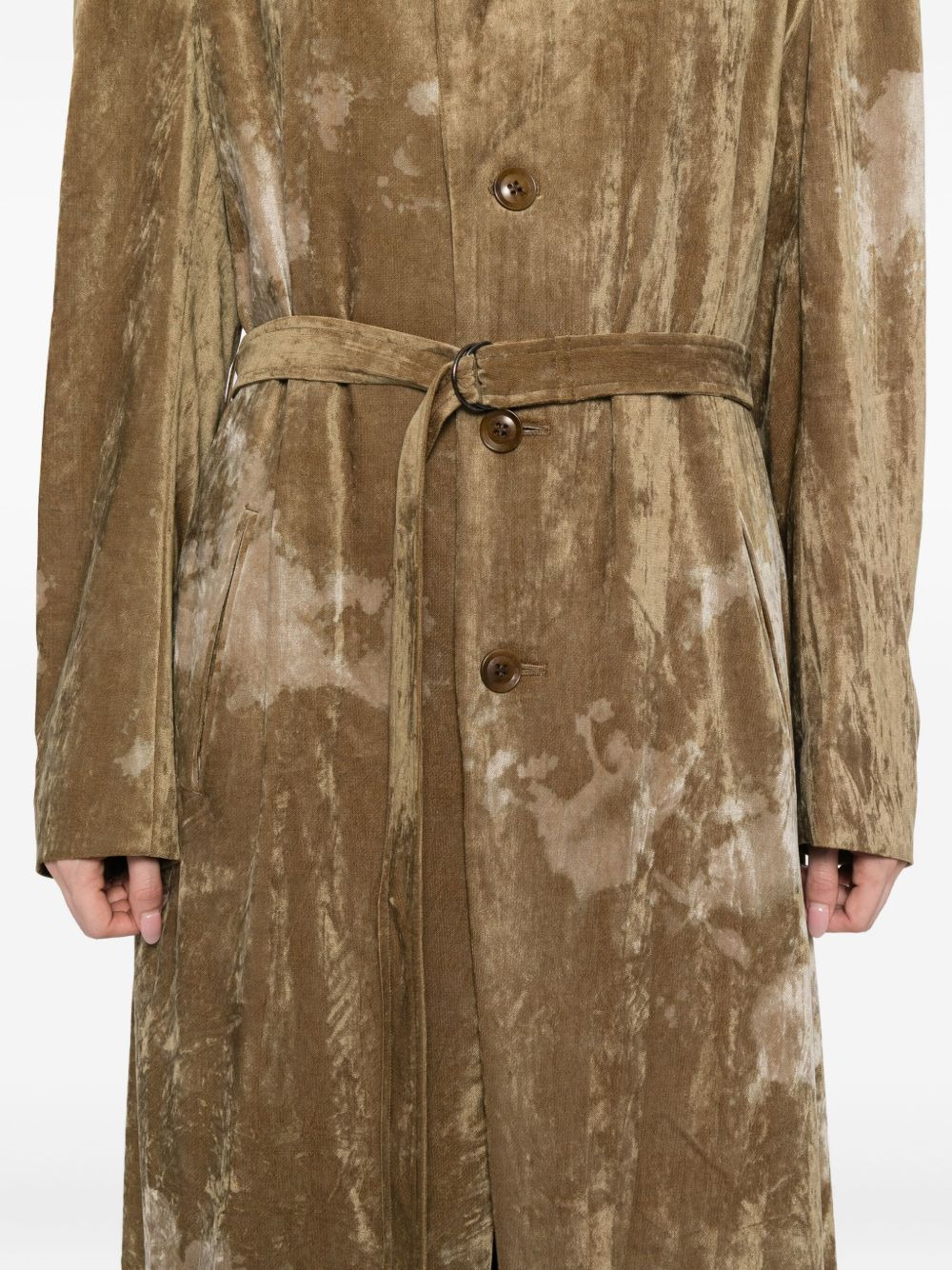 discharge-printed coat - 5