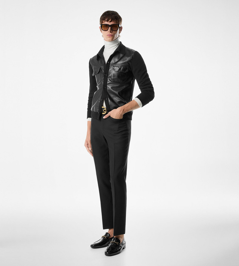 TOM FORD LEATHER FRONT SHIRT outlook