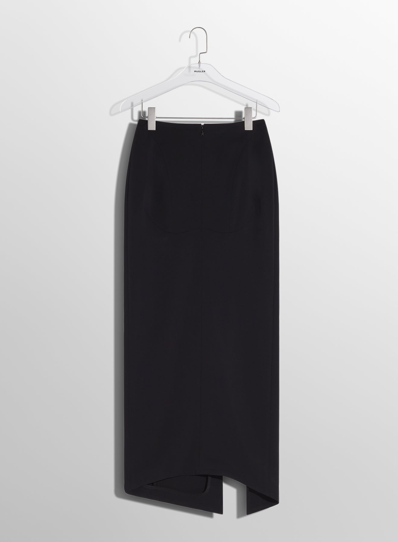 black pierced pencil skirt - 6