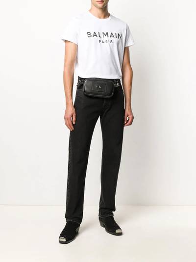 Balmain logo print T-shirt outlook