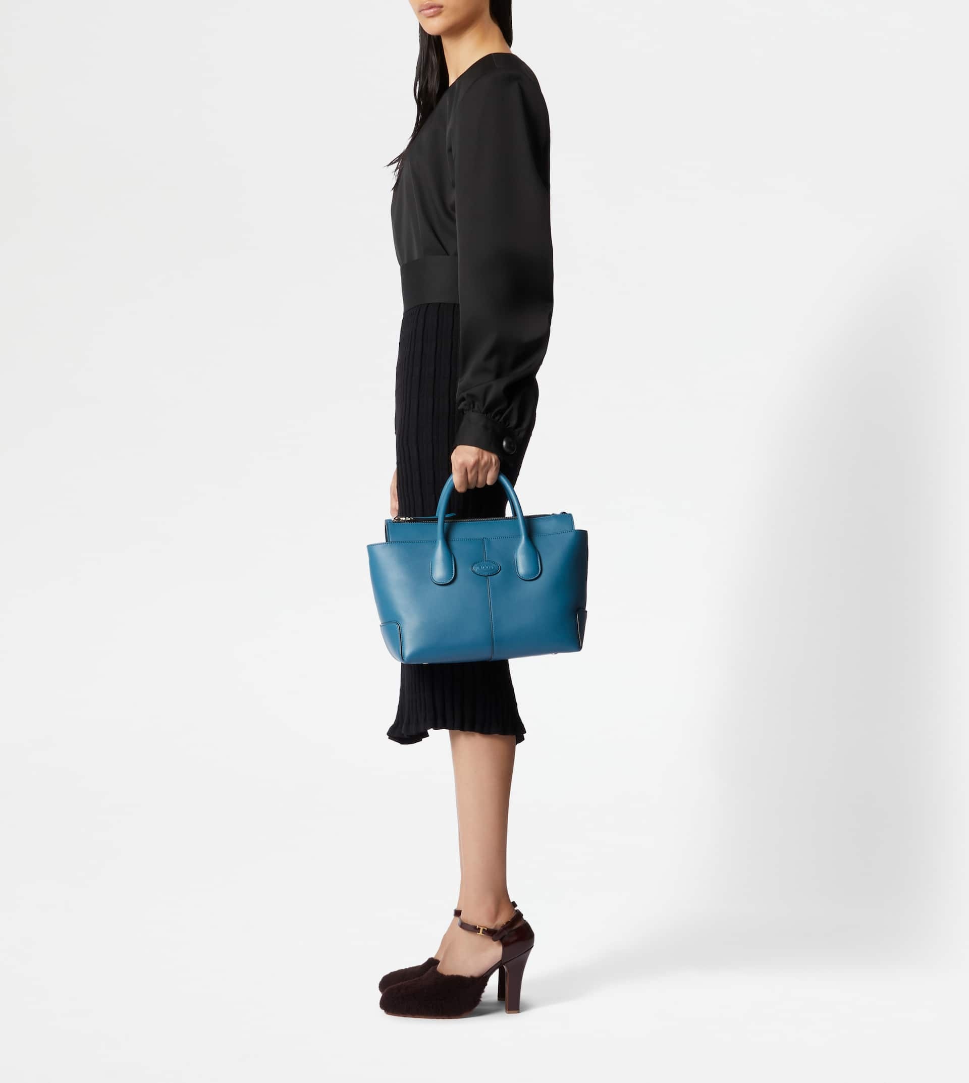 TOD'S DI BAG IN LEATHER SMALL - SPECIAL VERSION - BROWN - 2