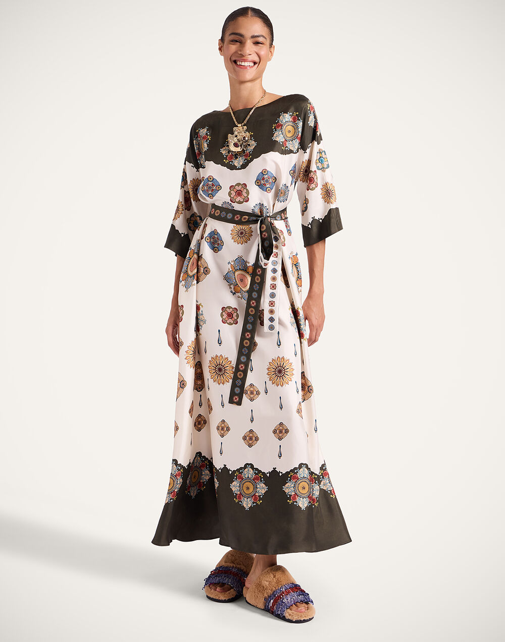 Muumuu Dress Round Neck - 7