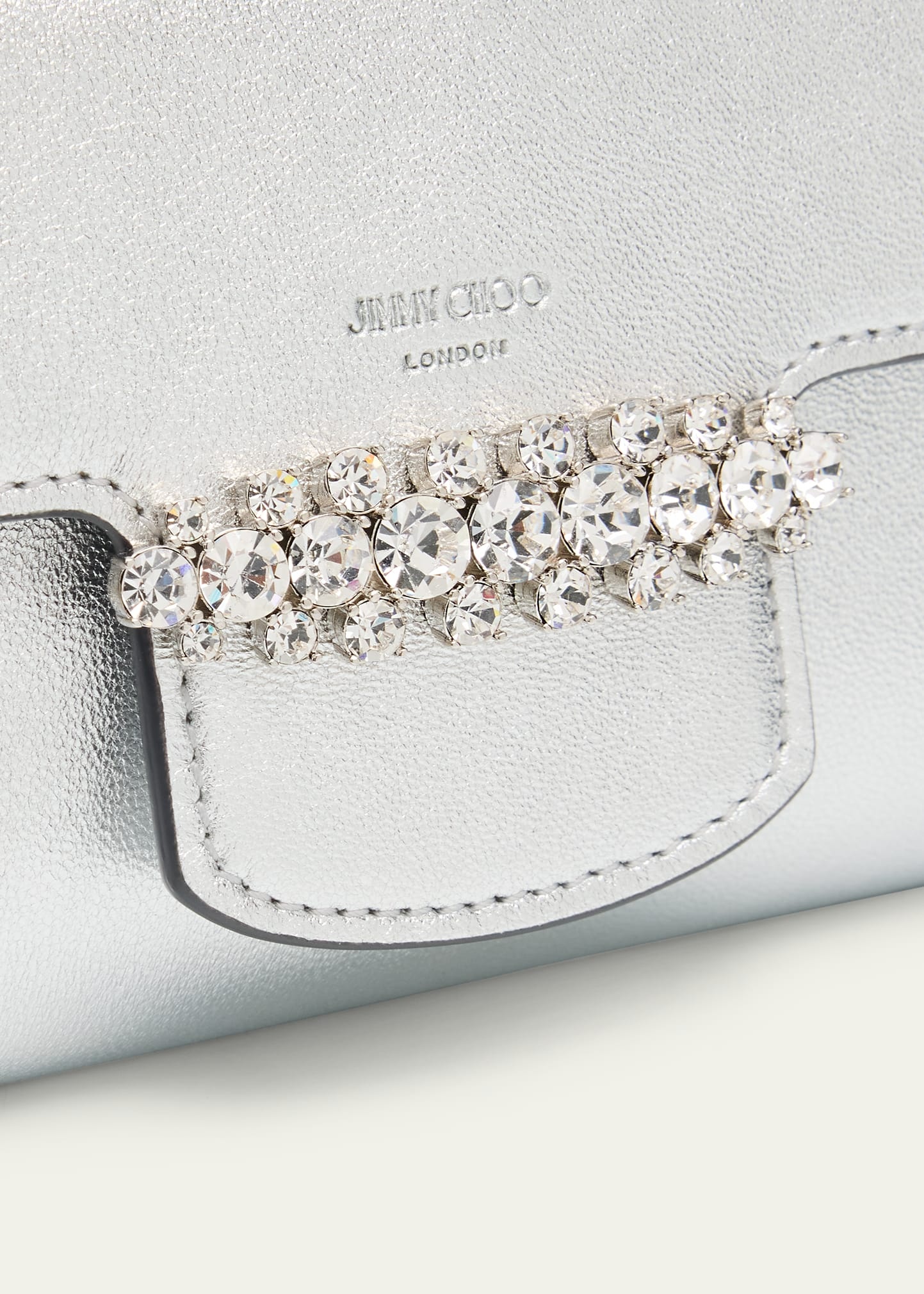 Bing Crystal Metallic Leather Wallet - 5