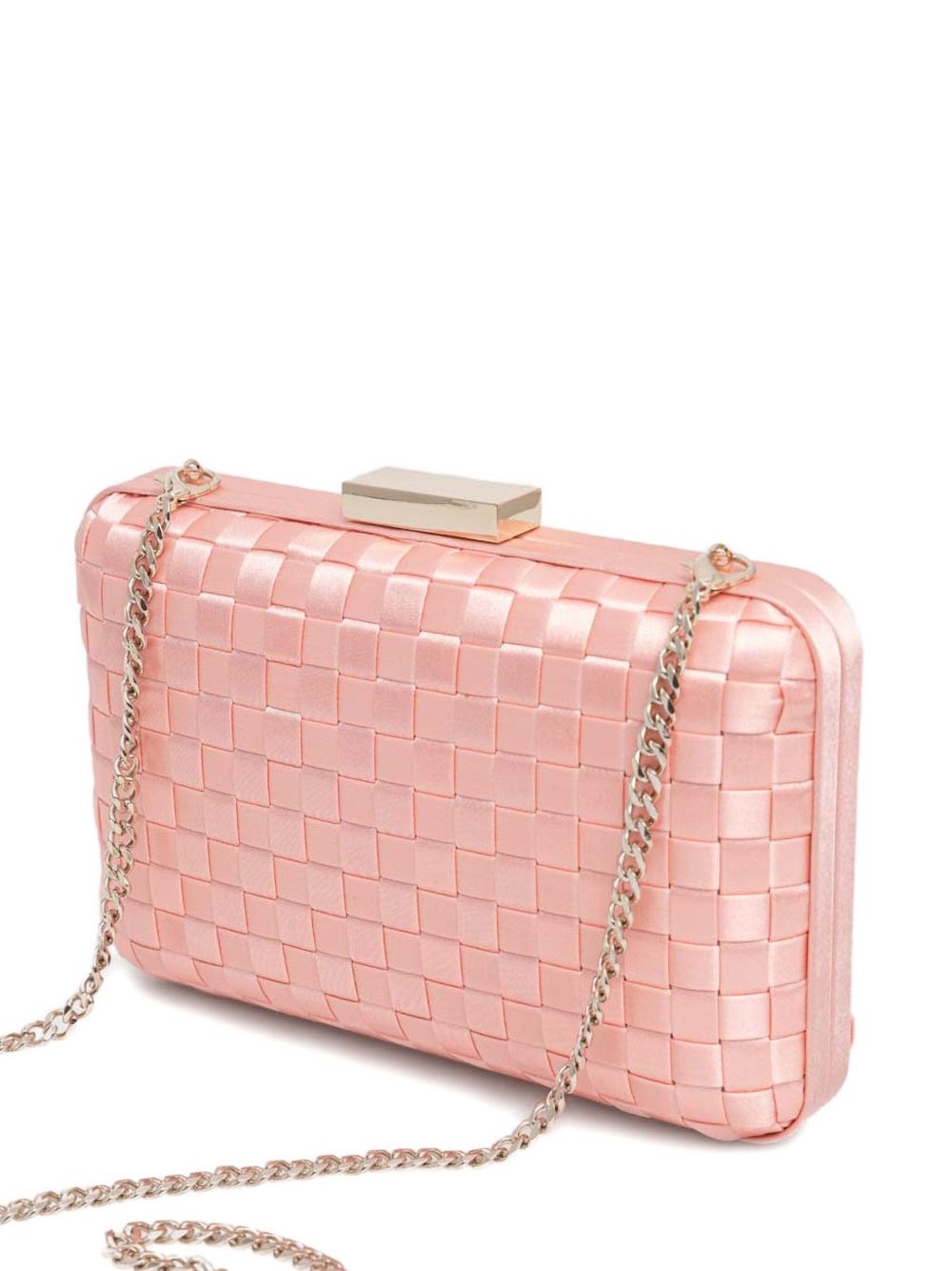logo-plaque clutch bag - 3