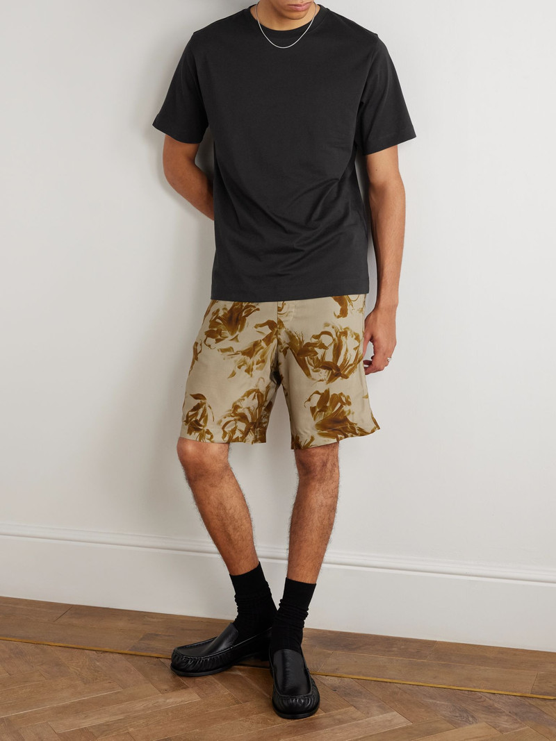 Dries Van Noten Cotton-Jersey T-Shirt Black outlook