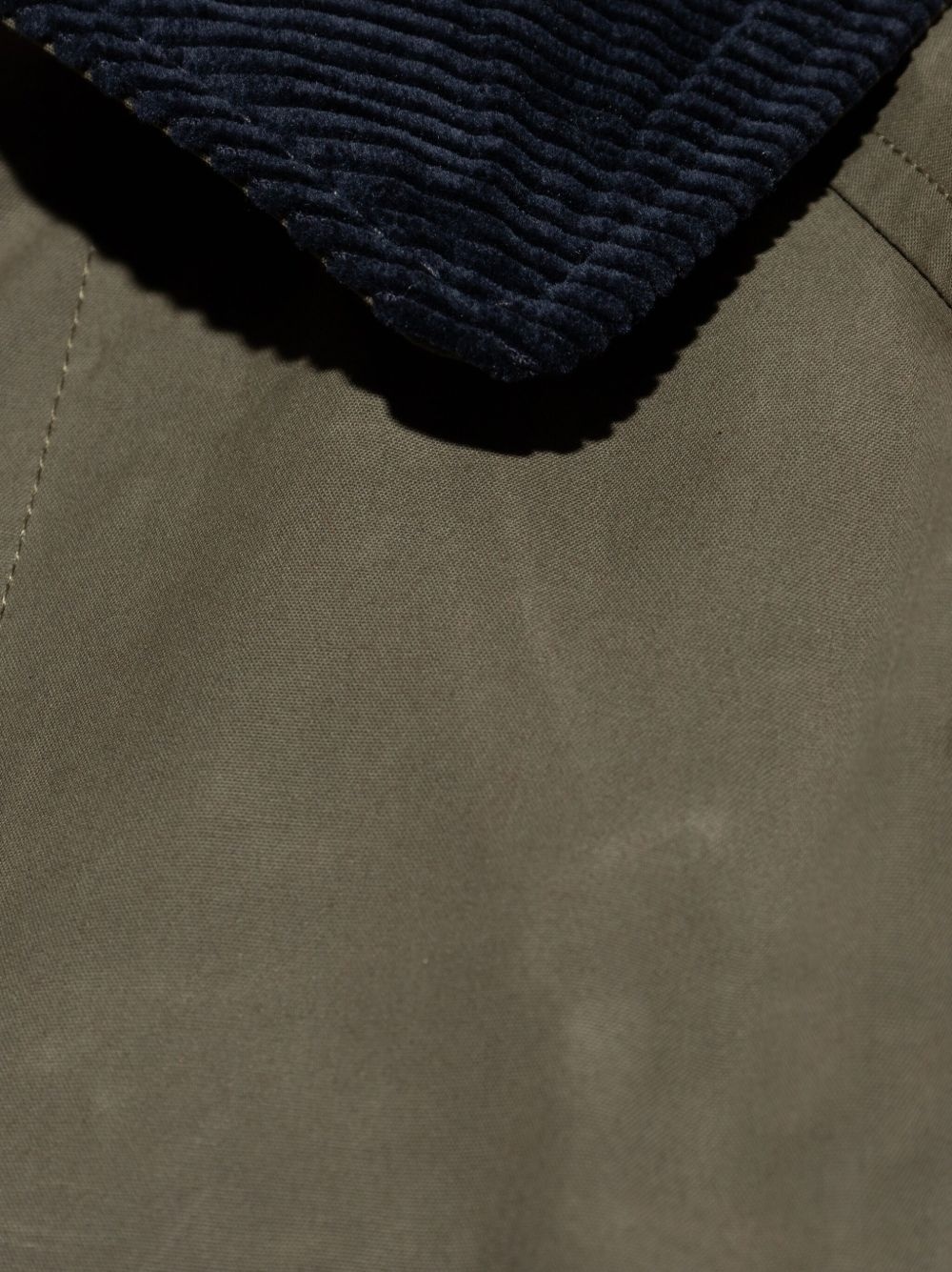 corduroy-collar coat - 5
