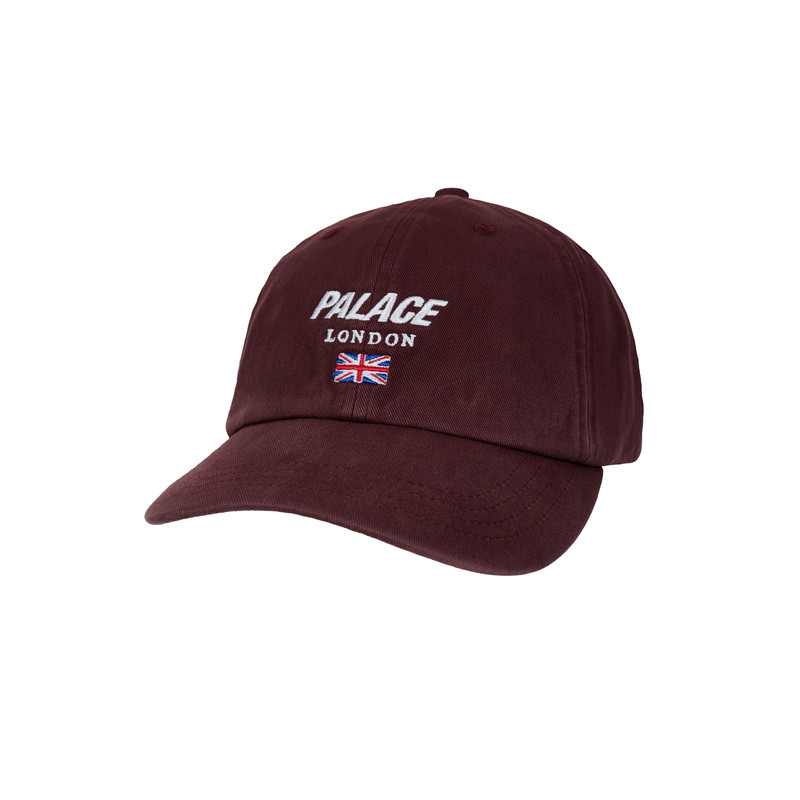 PALACE LONDON PIGMENT 6-PANEL RICH WINE 1