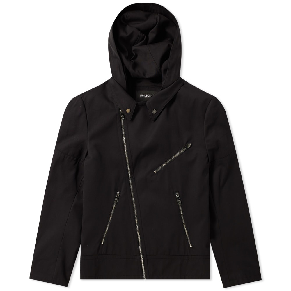 Neil Barrett Zip Hooded Biker Jacket - 1