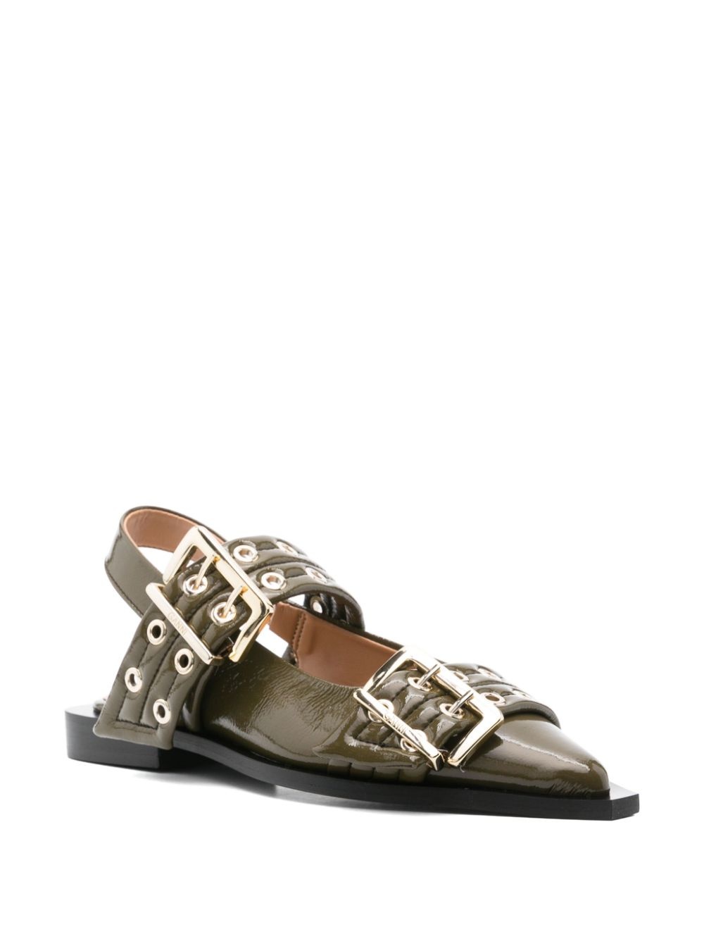 buckle-fastening ballerinas - 2