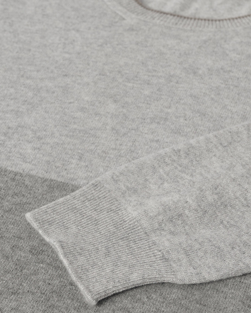 Shaded Grey Colour Block Cashmere Jumper 7
