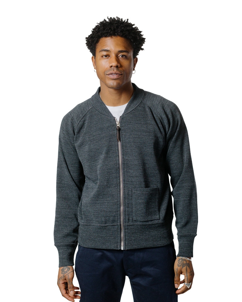 The Real McCoys MC24106 Winter Aviation Sweater Gray outlook