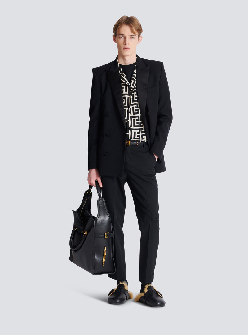 Balmain Pyjama shirt with monogrammed print outlook
