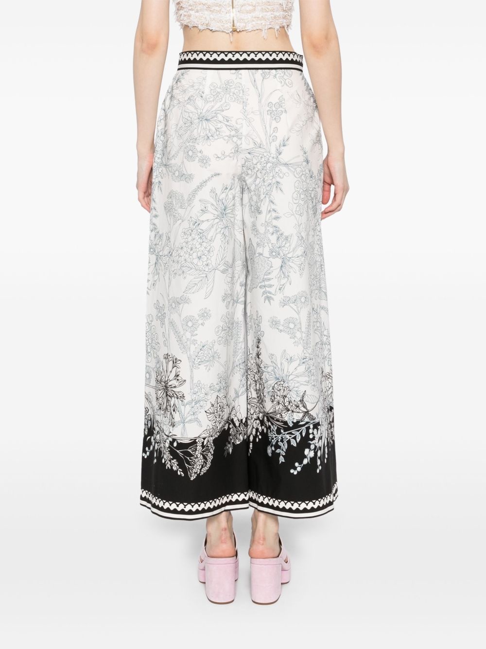 printed cotton pants - 4