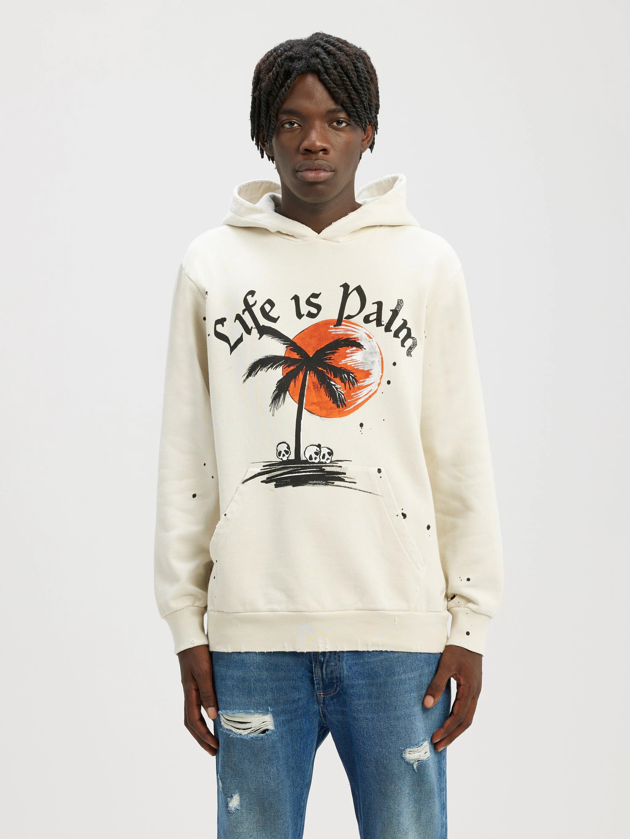 GARMENT DYE SUNSET PALM HOODIE - 3