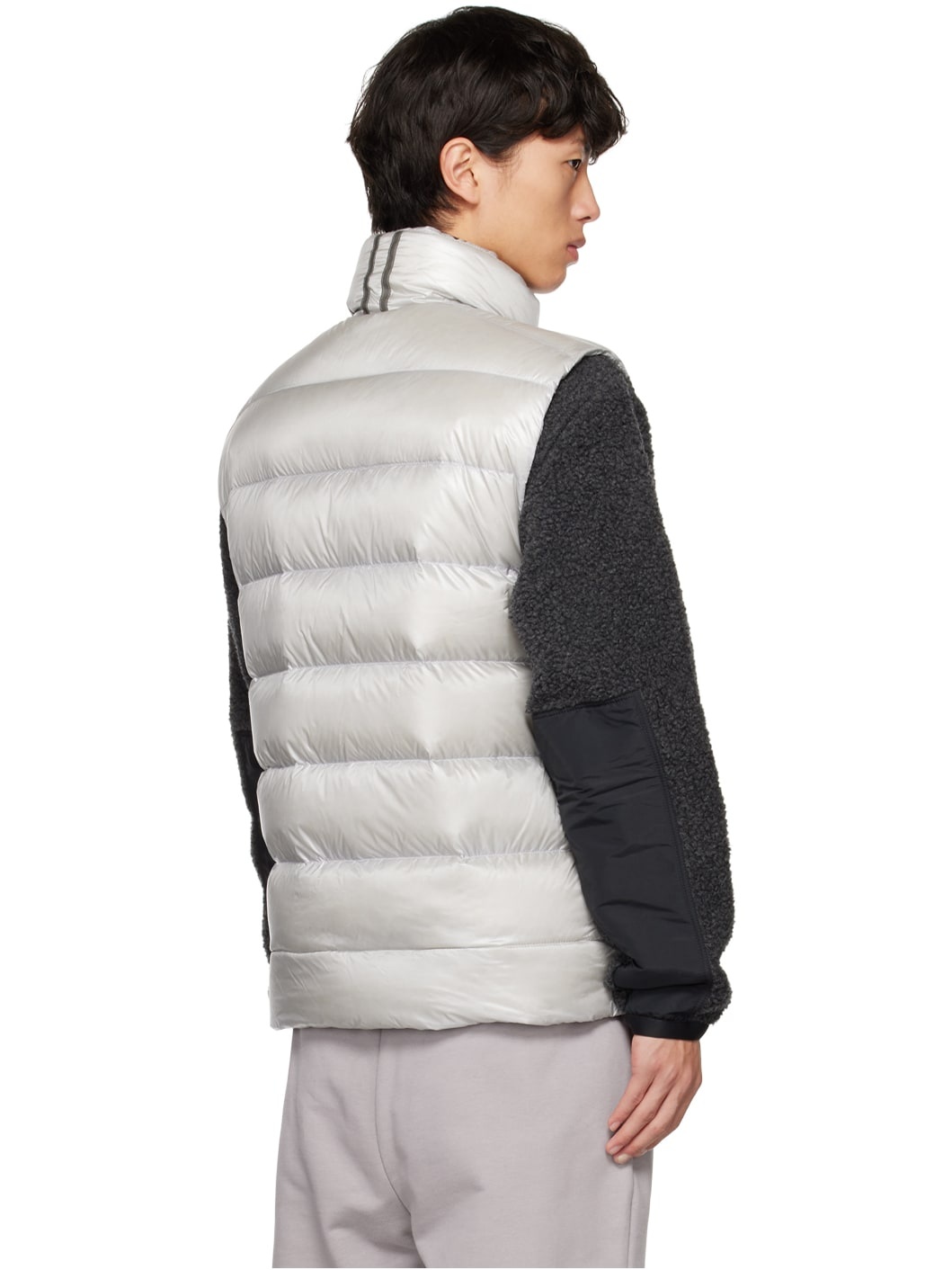 Gray Crofton Down Vest - 3