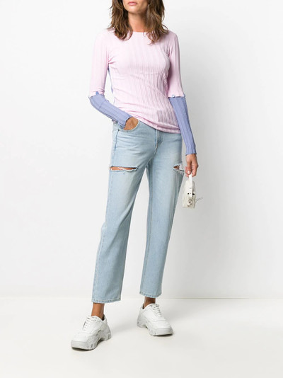 SJYP side-slash boyfriend jeans  outlook