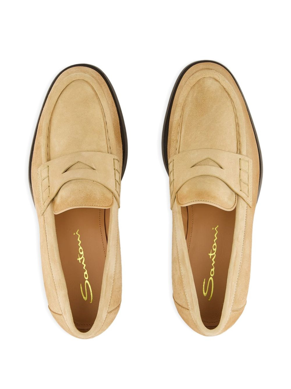 penny suede loafers - 4