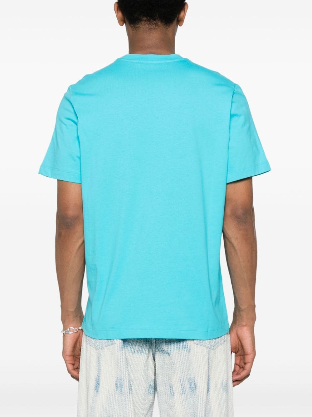 embroidered-logo cotton T-shirt - 4