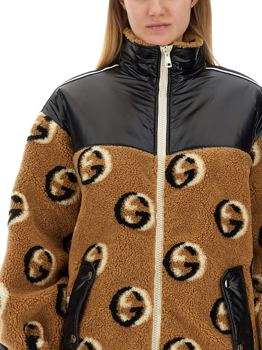 Gucci Women Jacquard Zipper Jacket - 3