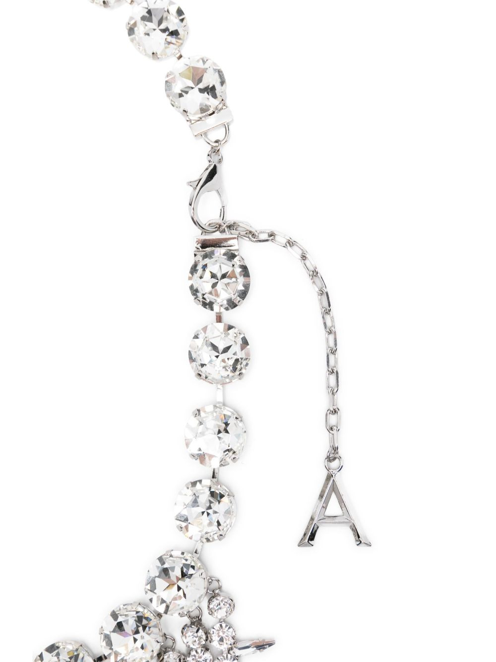 crystal-embellished chocker necklace - 3