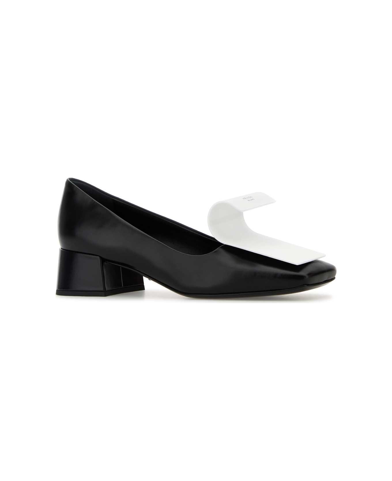 Two-tone Leather Pumps - 2