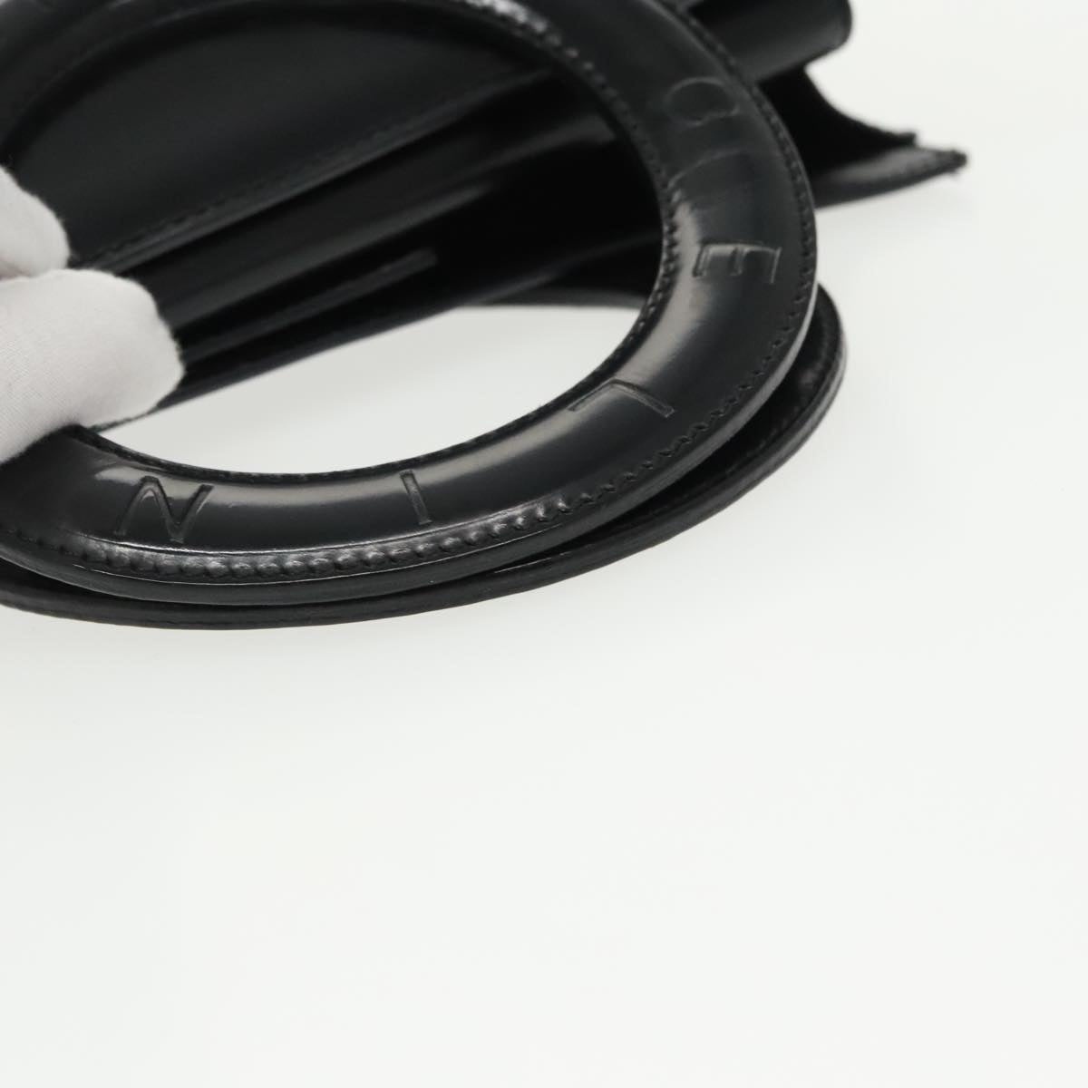 CELINE Hand Bag Leather Black - 7