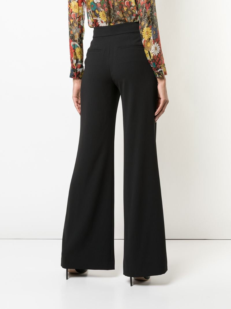 high-rise flared trousers - 4