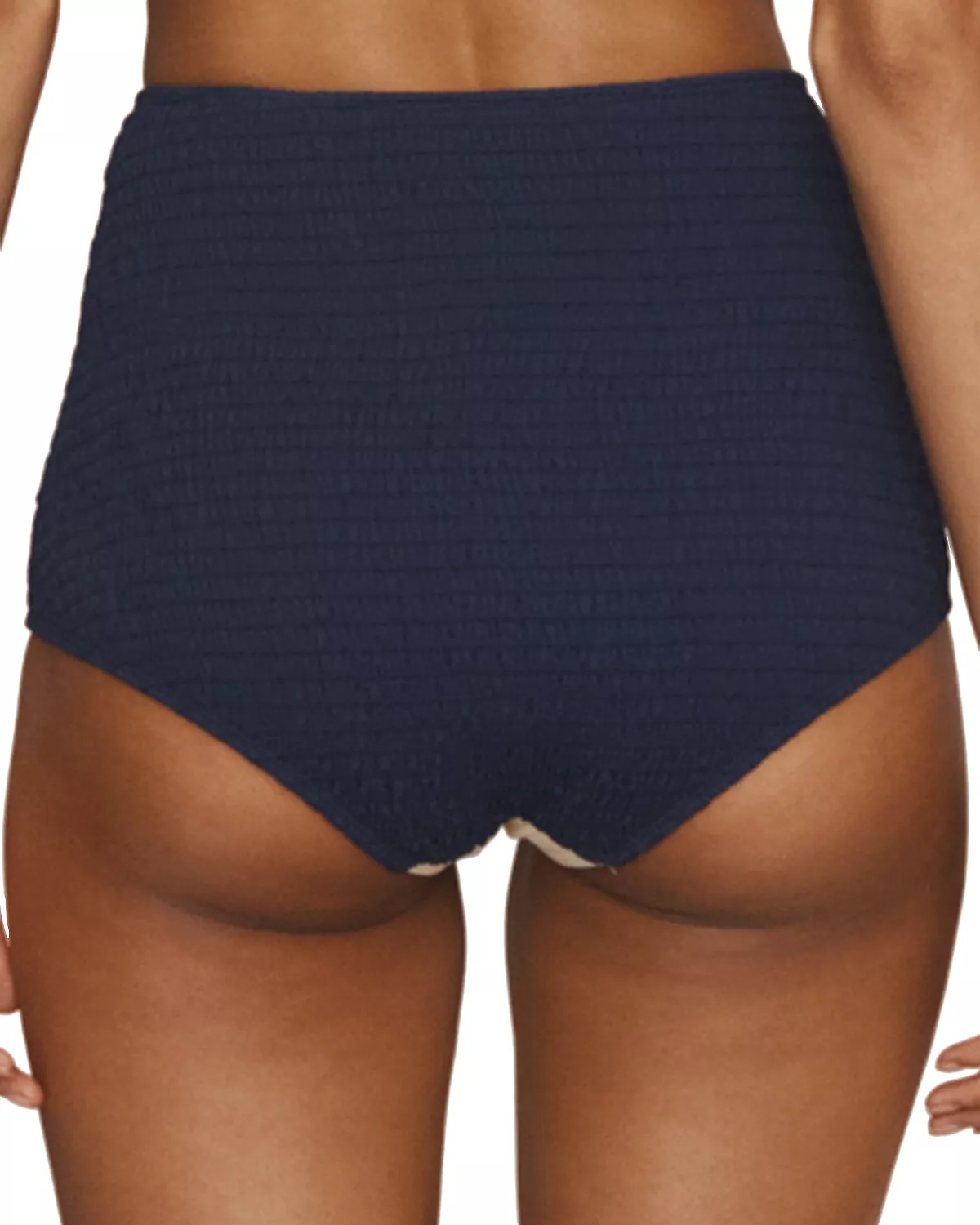 Marine Smocked Boyleg Brief Bikini Bottom - 2