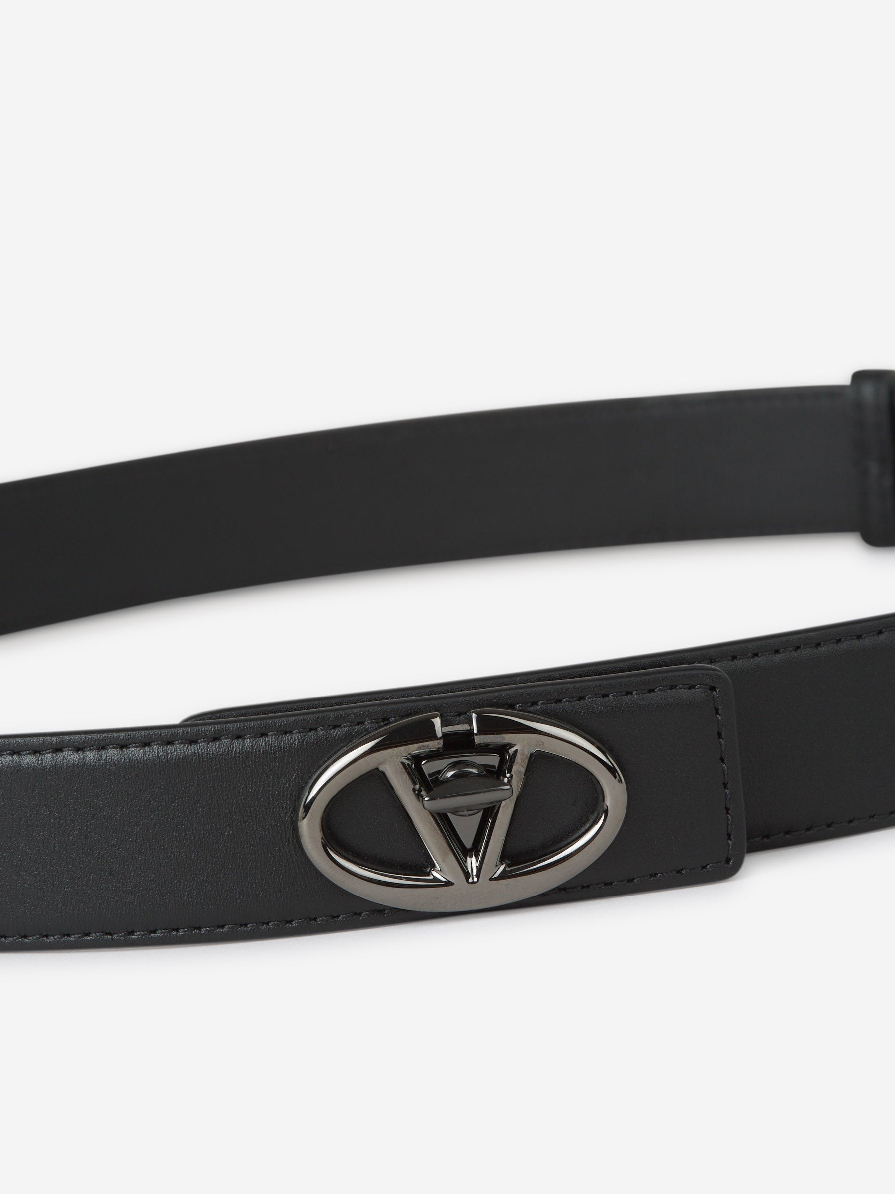 LOGO LEATHER BELT - 4
