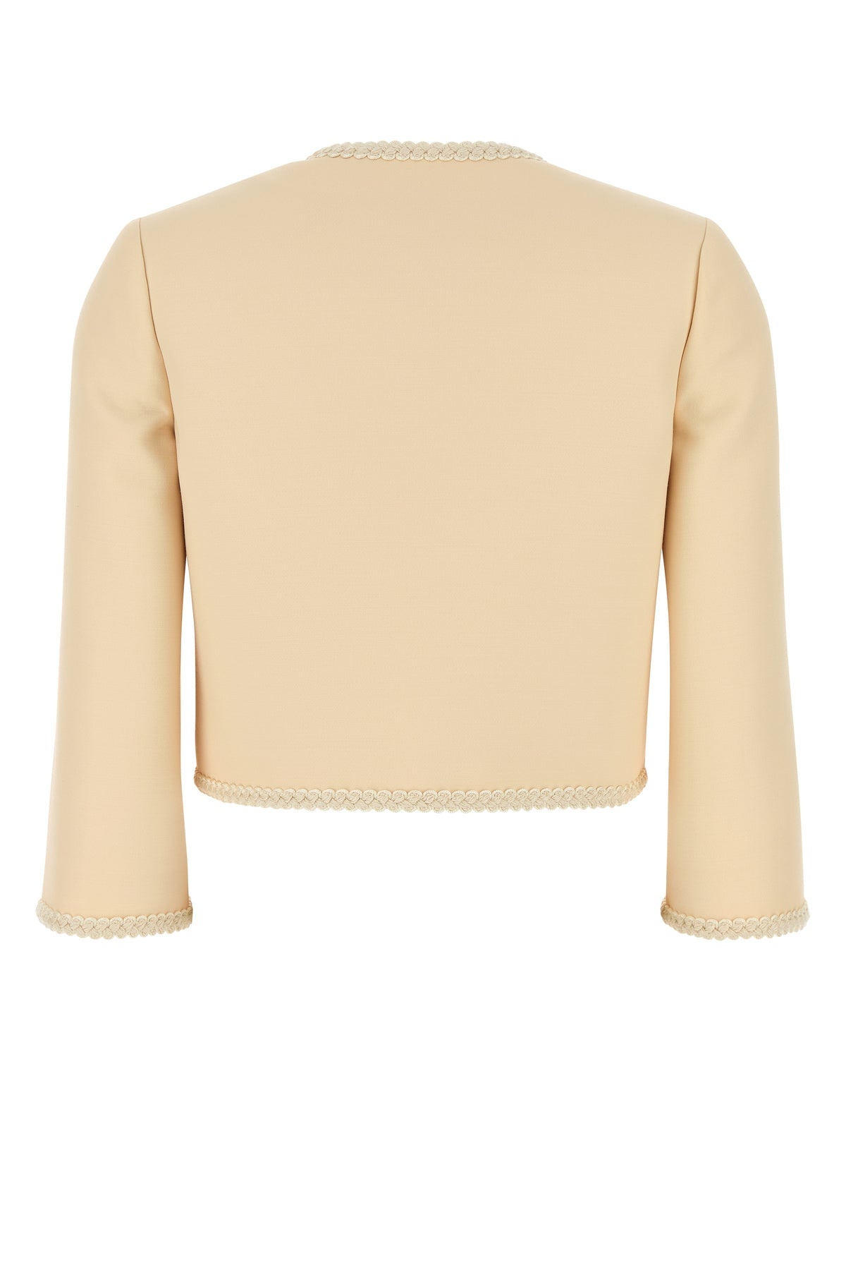 Cream crepe couture blazer - 2