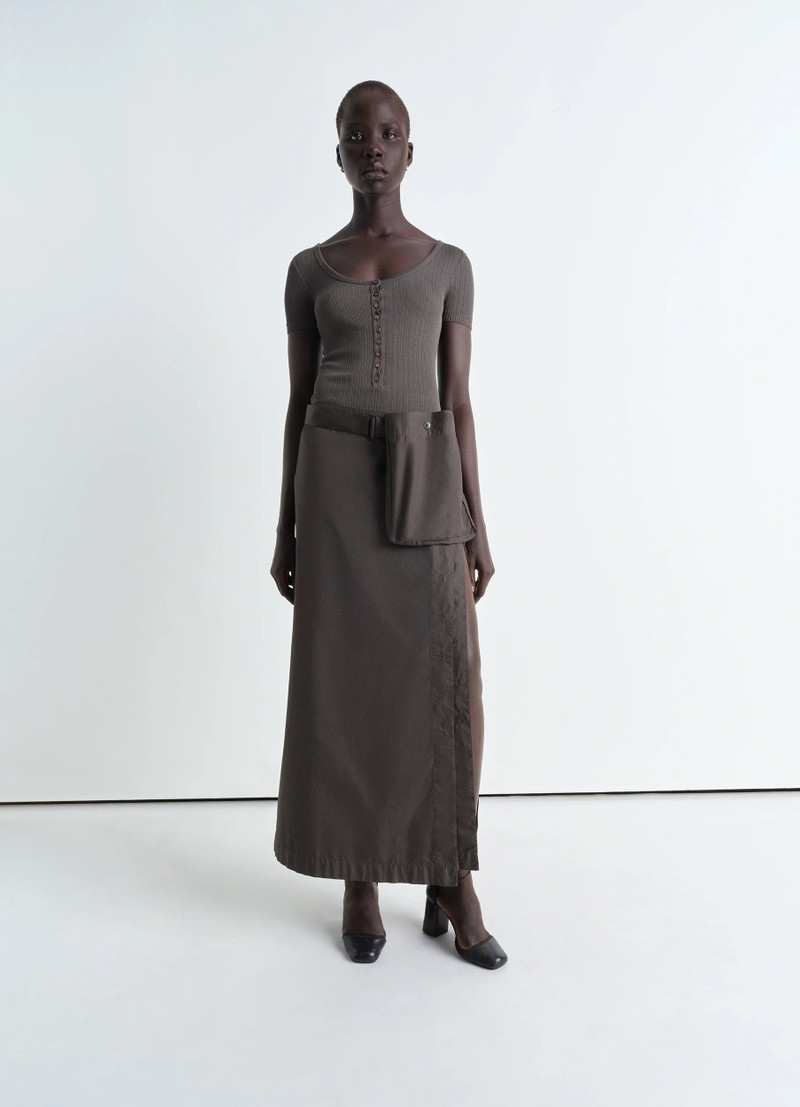 Lemaire BUTTONED LONG SKIRT outlook