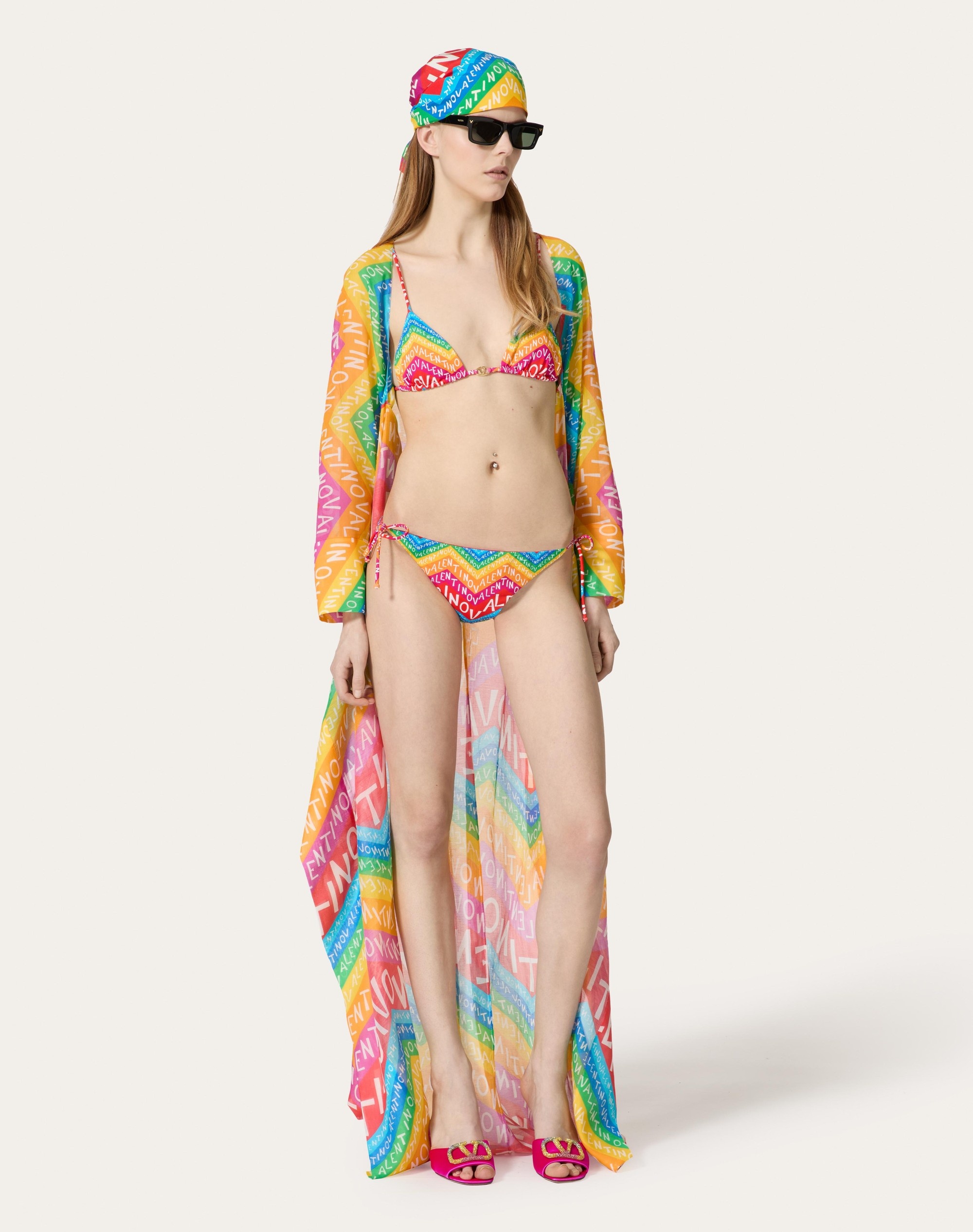 VALENTINO CHEVRON 24 MUSLIN CAPE - 3