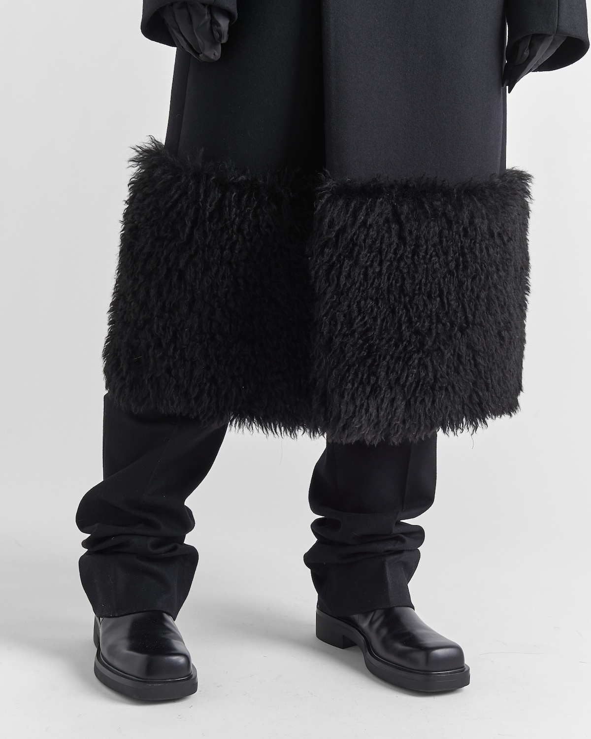Double-breasted wool coat - 6
