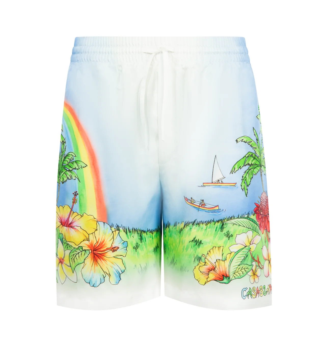 ALOHA SILK TWILL SHORTS - 1